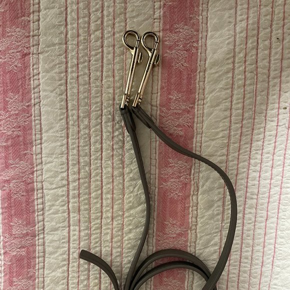 Theory Linden Leather Bag Strap (Dark Grey Gray) - Picture 1 of 4